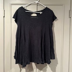 Free People Black Tee Size Small
